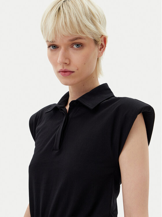 KARL LAGERFELD KARL LAGERFELD Hétköznapi ruha A2W13038 Fekete Regular Fit