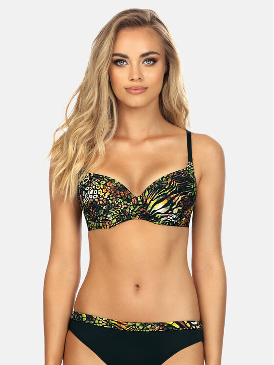 Miss Lou Miss Lou Bikini pezzo sopra Jolie Safari Fashion G-ML037 Verde