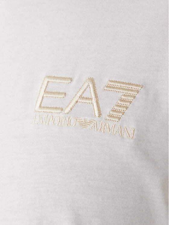 EA7 Emporio Armani EA7 Emporio Armani Póló 7M001402 AF22264 U0004 Ekru Regular Fit