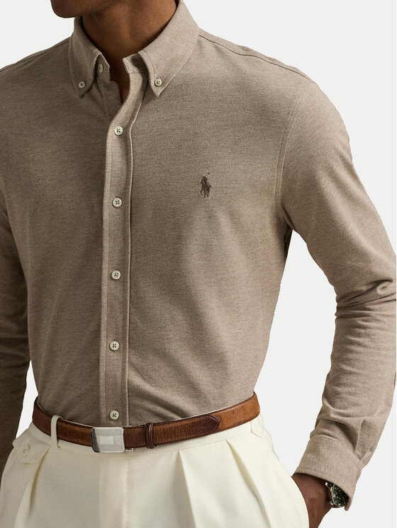 Polo Ralph Lauren Polo Ralph Lauren Marškiniai 710654408138 Smėlio Regular Fit