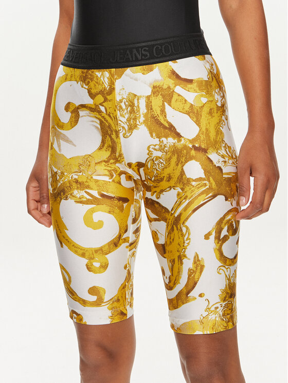 Versace Jeans Couture Versace Jeans Couture Pantaloni scurți ciclism 76HAC106 Alb Skinny Fit