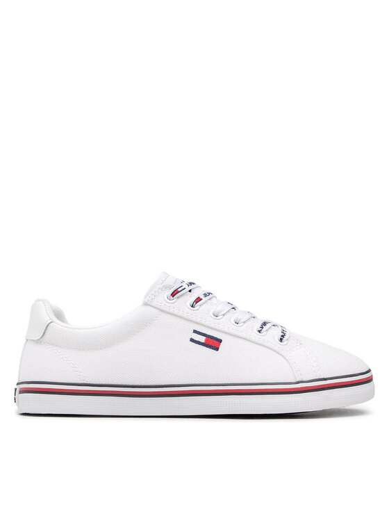 tenisky tommy jeans essential lace up sneaker en0en00786 white ybs