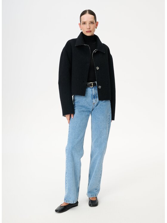 LEBRAND LEBRAND Kurtka zimowa Monie Szary Regular Fit