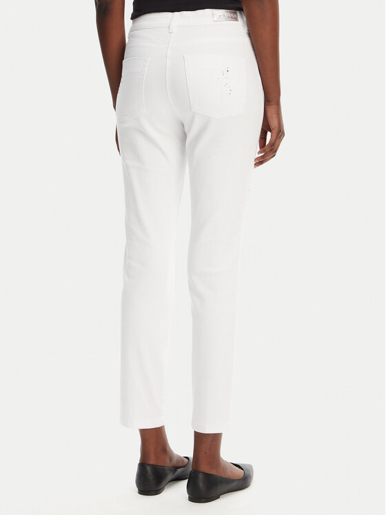 Olsen Olsen Jeansy 14002416 Bílá Slim Fit