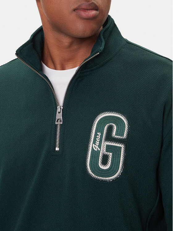 Guess Guess Bluză M5BQ18 K0552 Verde Regular Fit