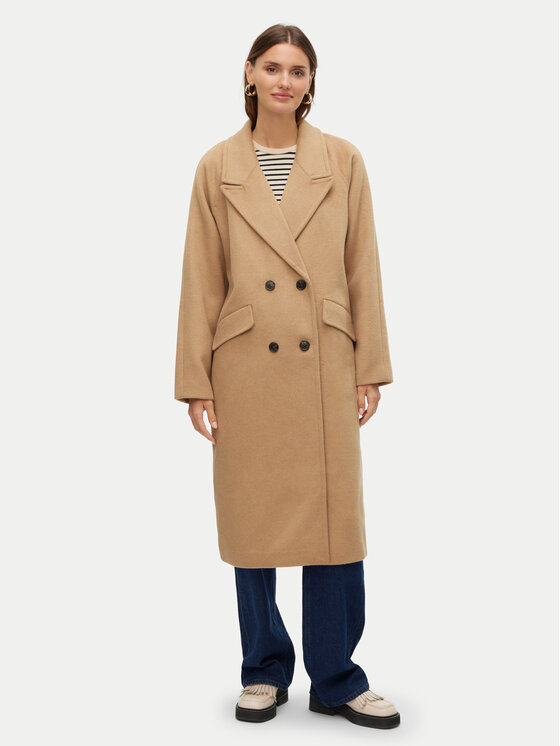 Vero Moda Vero Moda Palton de lână Harper 10320446 Bej Regular Fit
