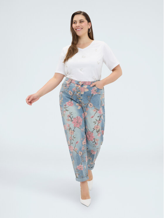 Fiorella Rubino Fiorella Rubino T-Shirt G0BML009209N011 Biały Regular Fit
