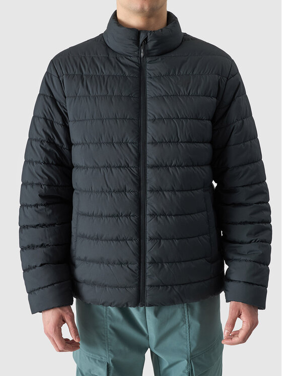 4F 4F Kurtka puchowa BASIC+ Czarny Regular Fit