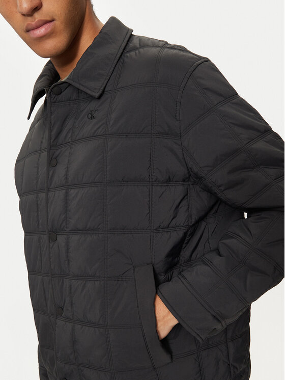 Calvin Klein Jeans Calvin Klein Jeans Marškinių švarkas J30J325587 Juoda Regular Fit