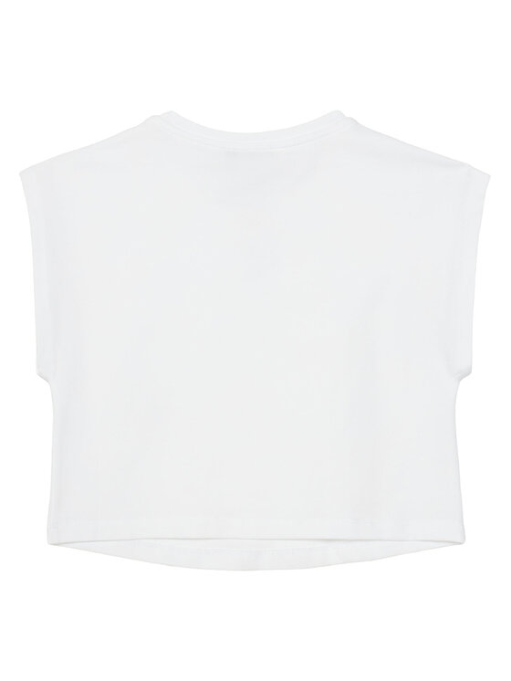 TWINSET TWINSET T-krekla un šortu komplekts 251GJ2QR7 Balts Regular Fit