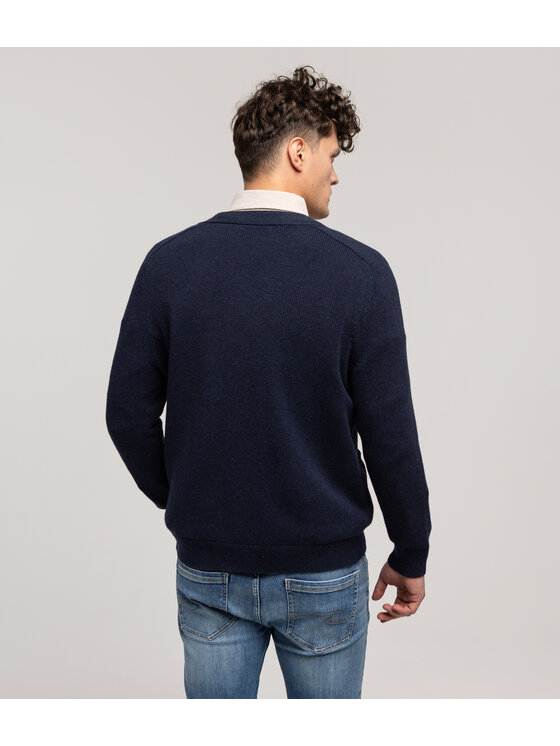 Lee Cooper Lee Cooper Kardigan JUAN 1813 Granatowy Regular Fit