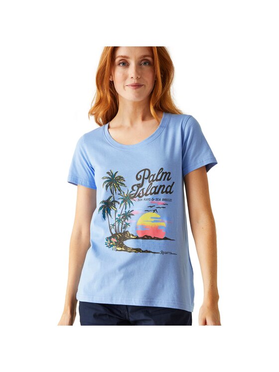 Regatta Regatta T-Shirt Filandra VIII Błękitny Short Fit