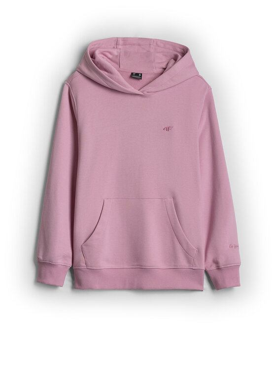 4F 4F Bluza BASIC+ Różowy jasny Relaxed Fit