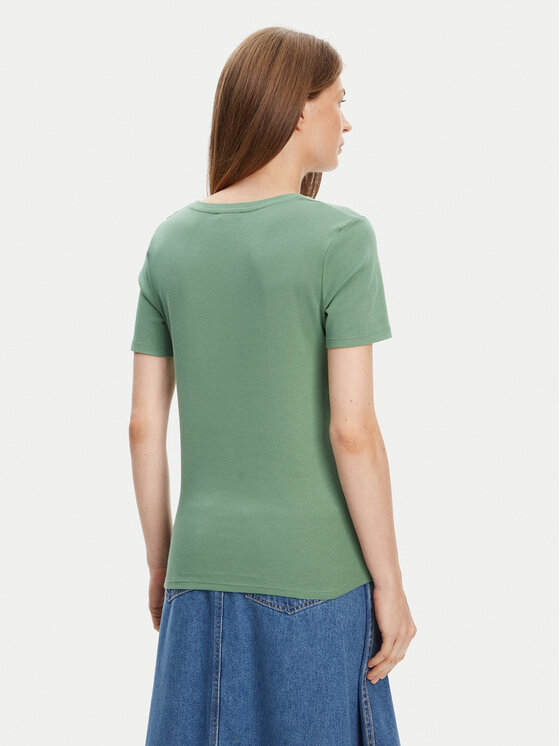 United Colors Of Benetton United Colors Of Benetton T-Shirt 3GA2E4230 Zielony Regular Fit