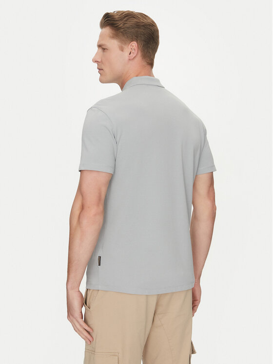 Napapijri Napapijri Poloshirt Ealis NP0A4H8B Grau Regular Fit