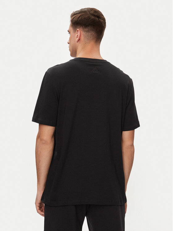 adidas adidas Tričko Essentials Single Jersey Big Logo T-Shirt IC9347 Čierna Regular Fit