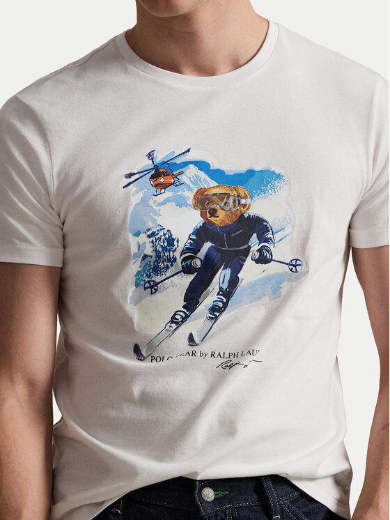 Polo Ralph Lauren Polo Ralph Lauren T-Shirt 710P07343001 Bílá Regular Fit