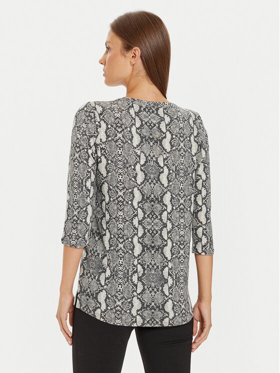 Olsen Olsen Bluse 11104921 Grau Regular Fit