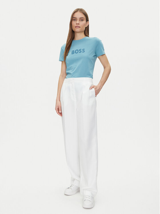 BOSS BOSS T-Shirt 50501139 Błękitny Regular Fit