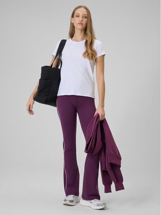 4F 4F T-Shirt BASIC+ Biały Slim Fit