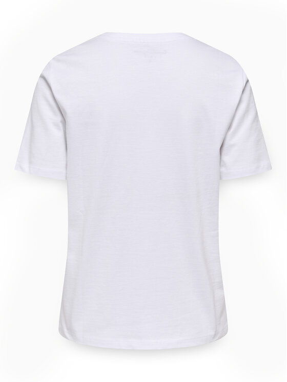 ONLY ONLY Tricou Freja 15367970 Alb Regular Fit