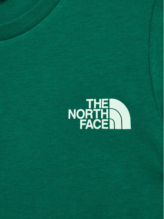 The North Face The North Face Majica Redbox NF0A89VT Zelena Regular Fit