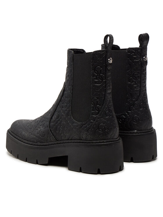 Guess Guess Kotníková obuv s elastickým prvkem Shuze FLTSHU FAL10 Černá