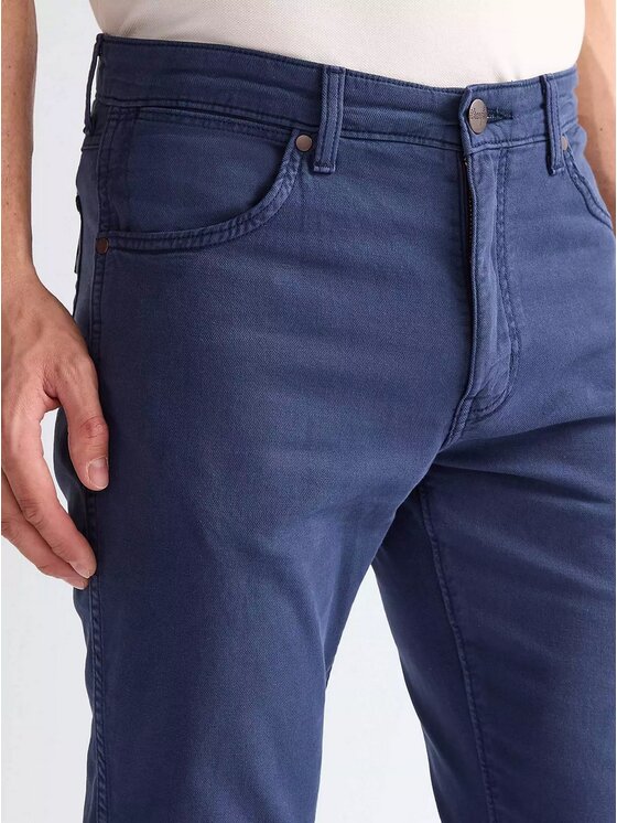 Wrangler Wrangler Jeansy Larston Niebieski Slim Leg