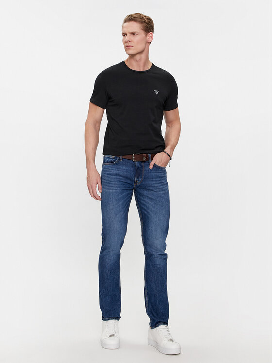 Guess Guess Póló szett U97G02 KCD31 Fekete Regular Fit