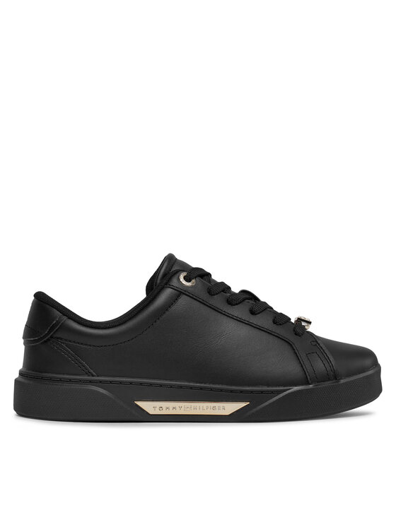 Sneakers Tommy Hilfiger Golden Hw Court Sneaker FW0FW07702 Negru