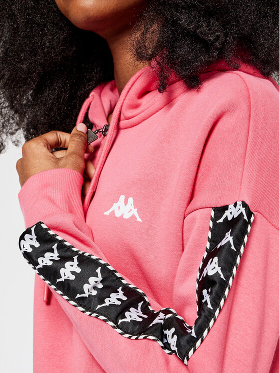 Kappa Kappa Sweatshirt KAPPA-309070 18-2120 HONEYSUCKLE Rosa Relaxed Fit