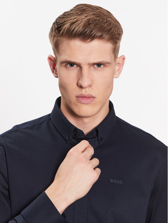 BOSS Boss Koszula 50469378 Granatowy Regular Fit