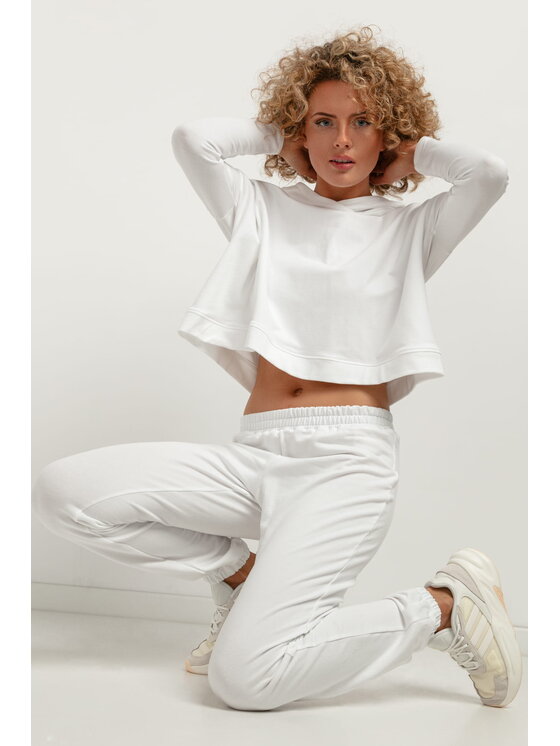 Tessita Tessita Bluza T380 Biały Loose Fit
