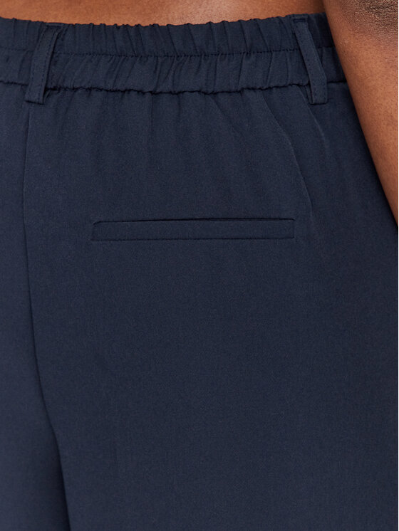 JDY JDY Bavlnené nohavice 15310534 Tmavomodrá Straight Fit