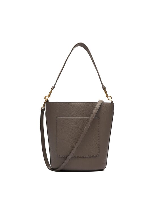 Tory Burch Tory Burch Kabelka McGraw Bucket Bag 143544 Stříbrná