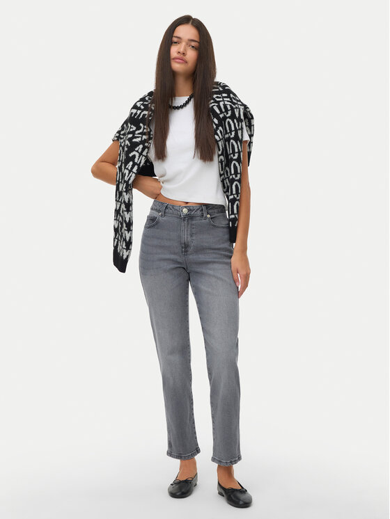 Vero Moda Vero Moda Jeansy Amara 10337794 Šedá Straight Fit