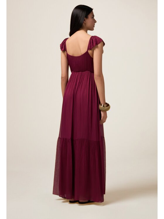 Oltre Oltre Abito da sera 7424J000847N026 Bordeaux A-Line Fit