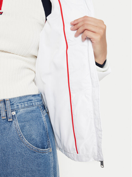 Tommy Jeans Tommy Jeans Geacă de iarnă Basic DW0DW18311 Alb Slim Fit