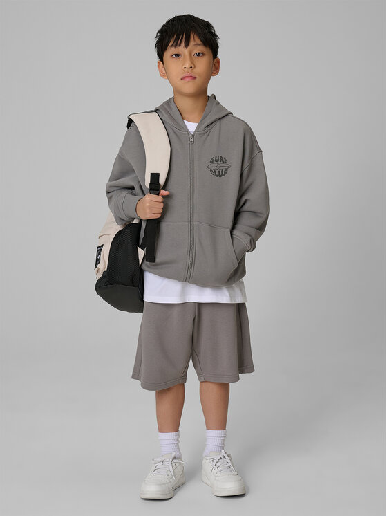 4F 4F Szorty sportowe WAVE RIDERS CLUB Szary Loose Fit