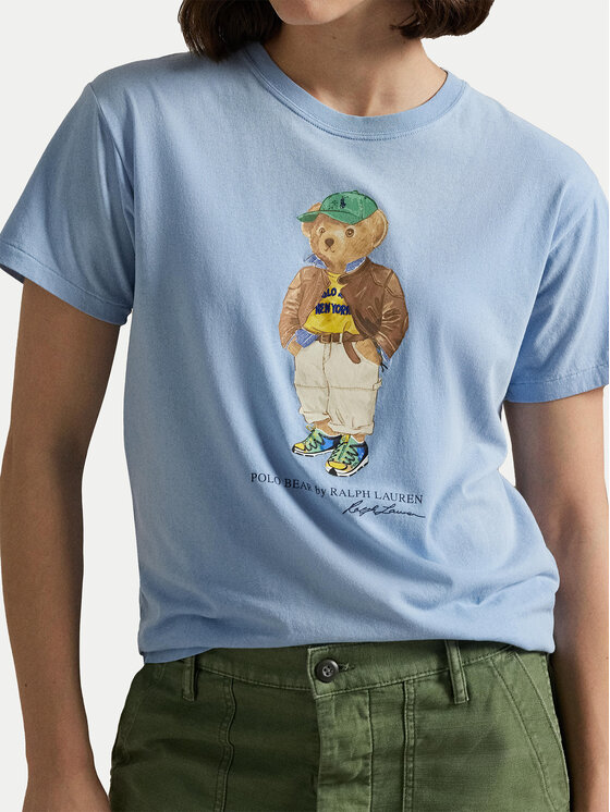 Polo Ralph Lauren Polo Ralph Lauren Tricou 211971730001 Albastru celest Relaxed Fit