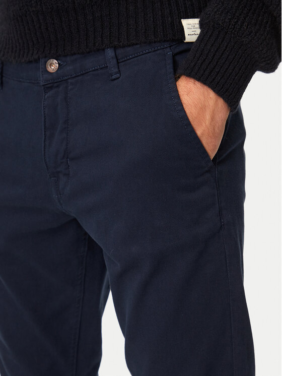 Mustang Mustang Chino kalhoty Oakland 1015540 Tmavomodrá Skinny Fit