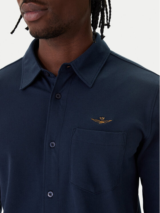 Aeronautica Militare Aeronautica Militare Camicia 261CA1313UP00408 Blu scuro Regular Fit
