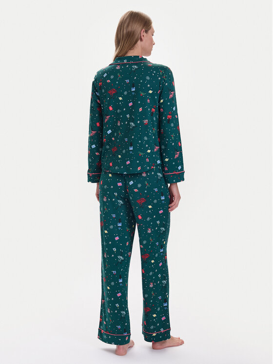 Kate Spade Kate Spade Pijama KSI82765F Verde Relaxed Fit