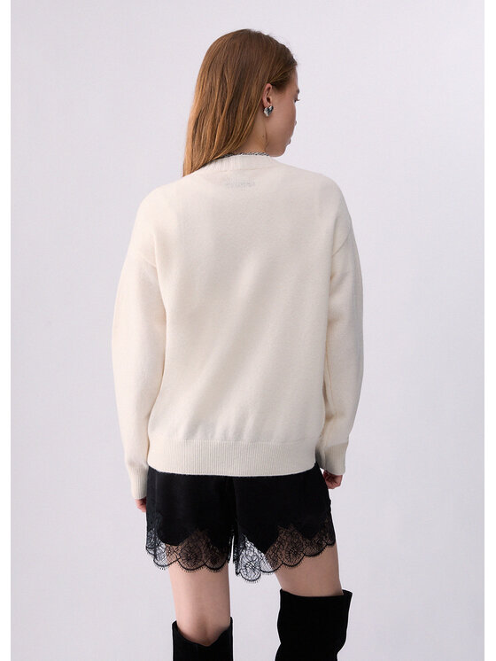 Liu Jo Liu Jo Maglione WF6455MS009L9450 Bianco Regular Fit