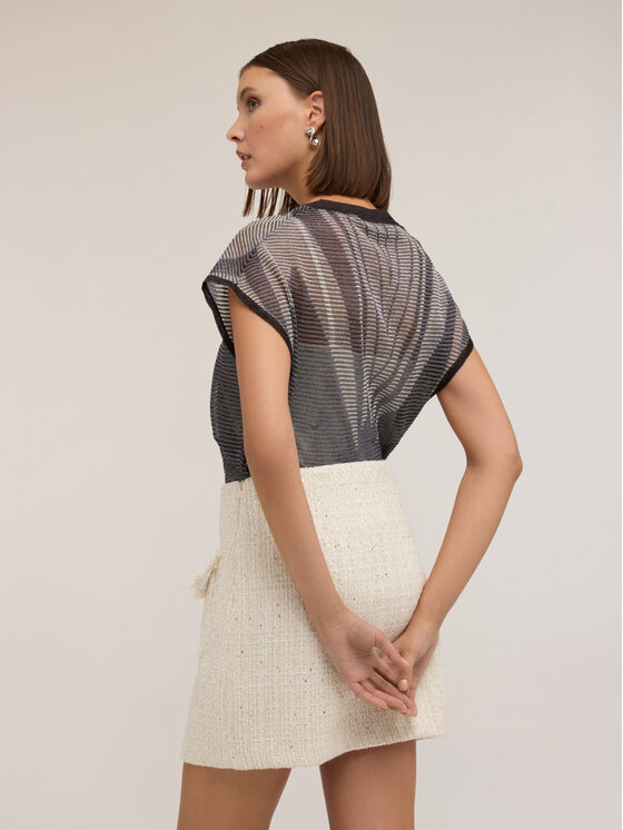 Motivi Motivi Cardigan M034W003731N0Z4 Nero Regular Fit