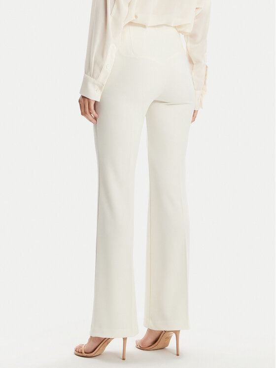 ViCOLO ViCOLO Bavlnené nohavice TB0079 Écru Regular Fit
