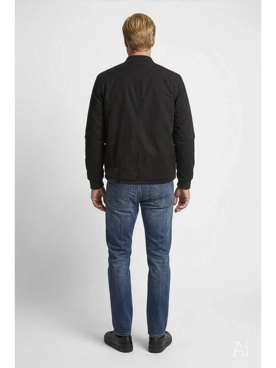 Cross Jeans Cross Jeans Kurtka bomber 40325-020 Czarny Regular Fit