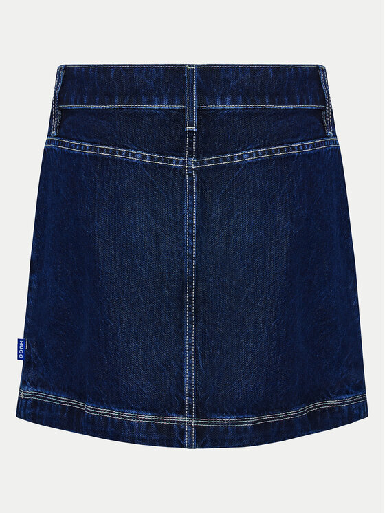 HUGO HUGO Džínová sukně mini 50531831 Tmavomodrá Regular Fit