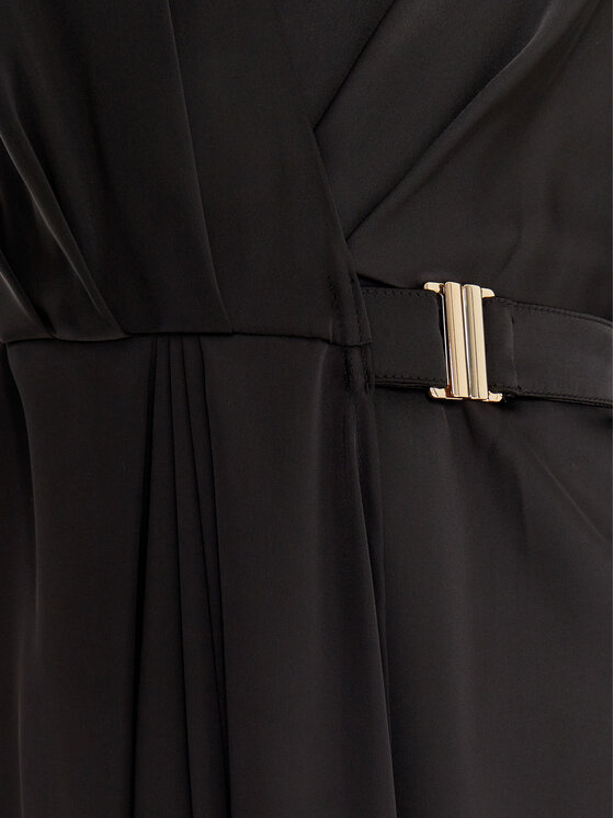 Fracomina Fracomina Coctailkleid FR24WD3002W41101 Schwarz Regular Fit