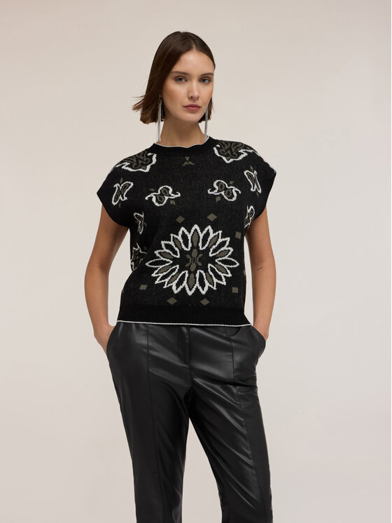 Motivi Motivi Maglione M184W003886N0S5 Nero Regular Fit